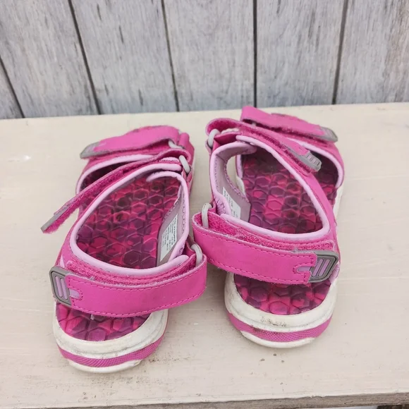 Eddie Bauer Girls 2M Sandals Cascade Hot Pink & Purple Adjustable Hook and Loop‎ - Picture 5 of 9
